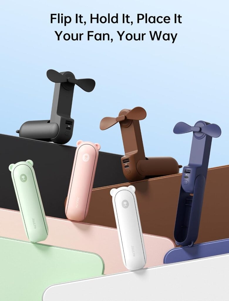 JISULIFE Portable Fan colors