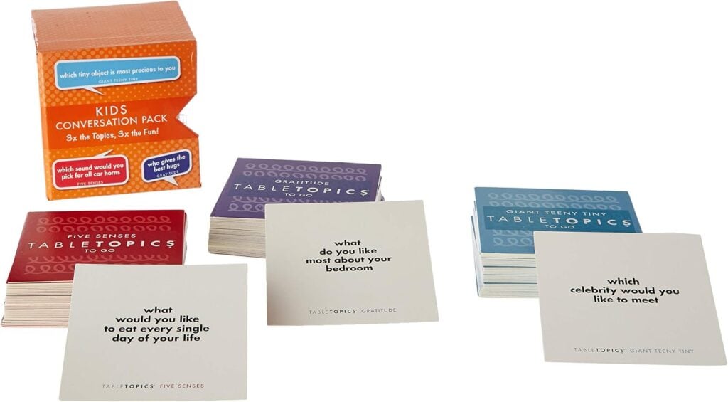 TableTopics Kids Conversation Pack for Families with Young Children