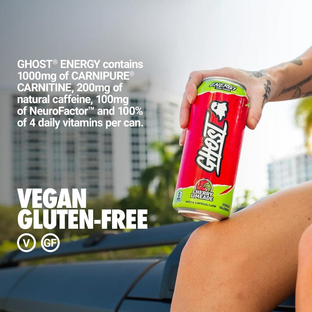 GHOST Energy Drink features