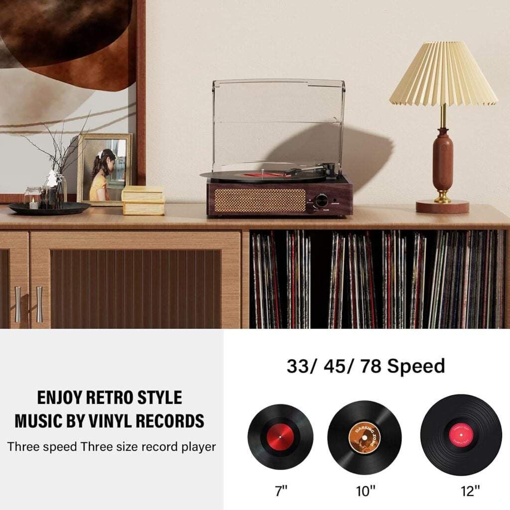 Amazon Record Player Deal features