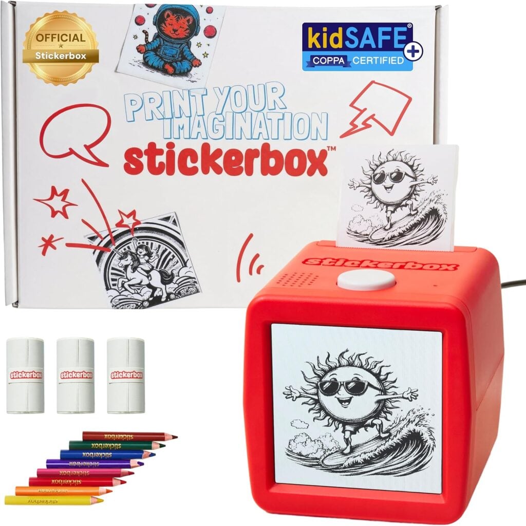 Stickerbox™ AI Voice-Powered Mini Sticker Maker for back-to-school supplies