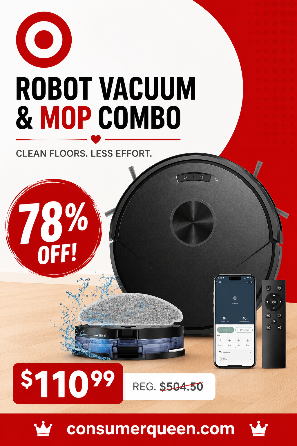 robot vacuum and mop deal