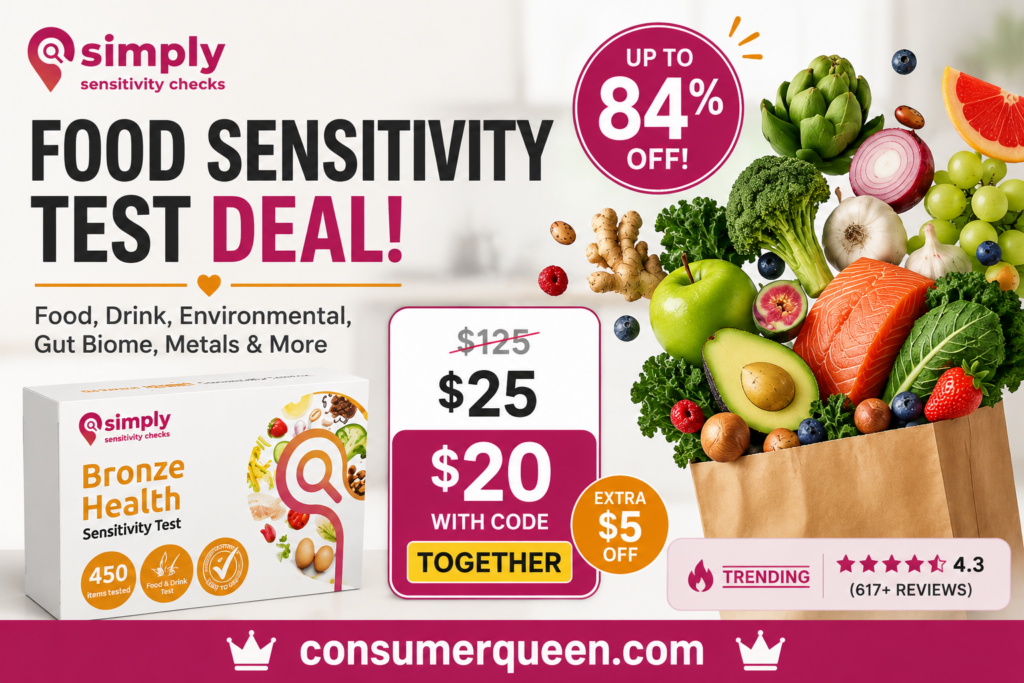 Food Sensitivity Test Deal flyer