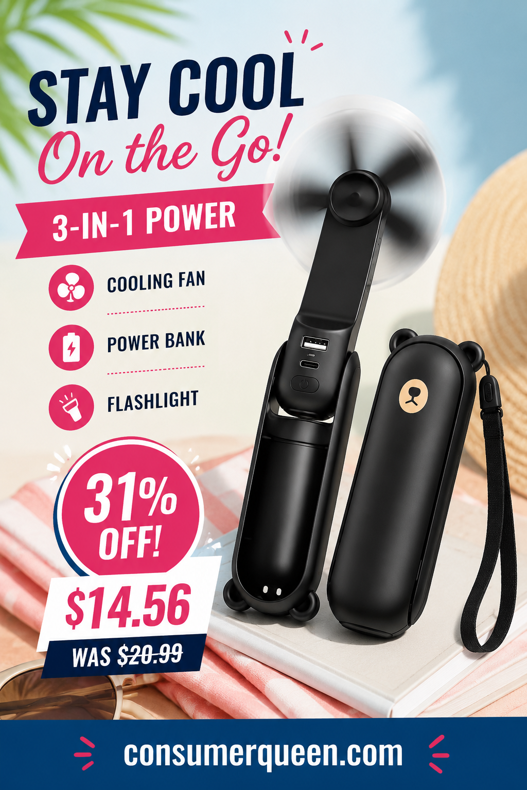 JISULIFE Portable Fan