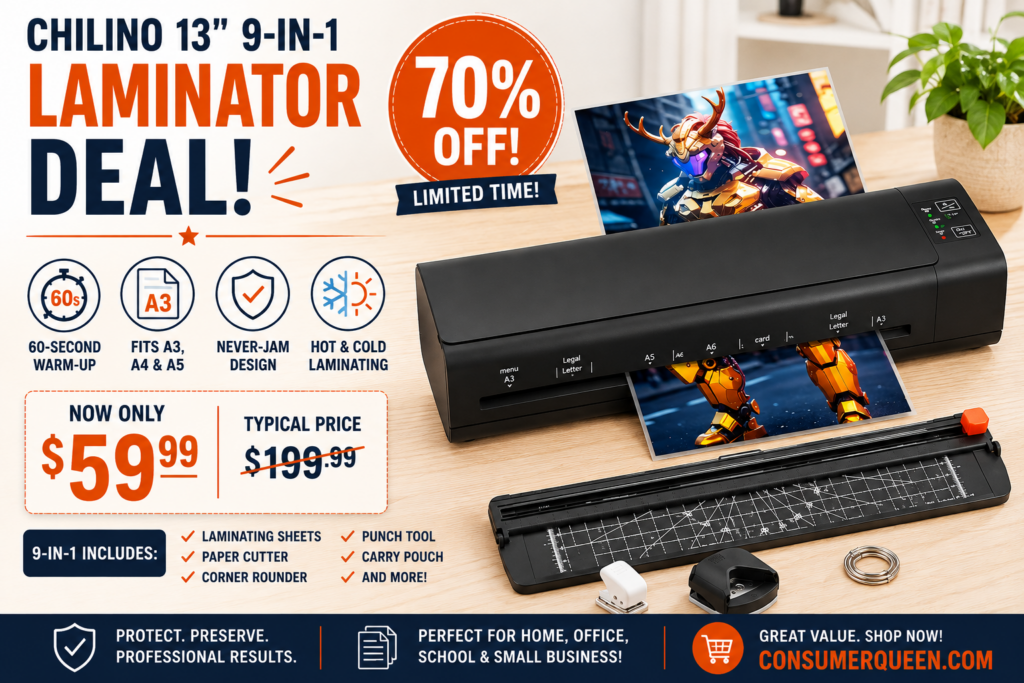 Chilino Laminator Deal flyer