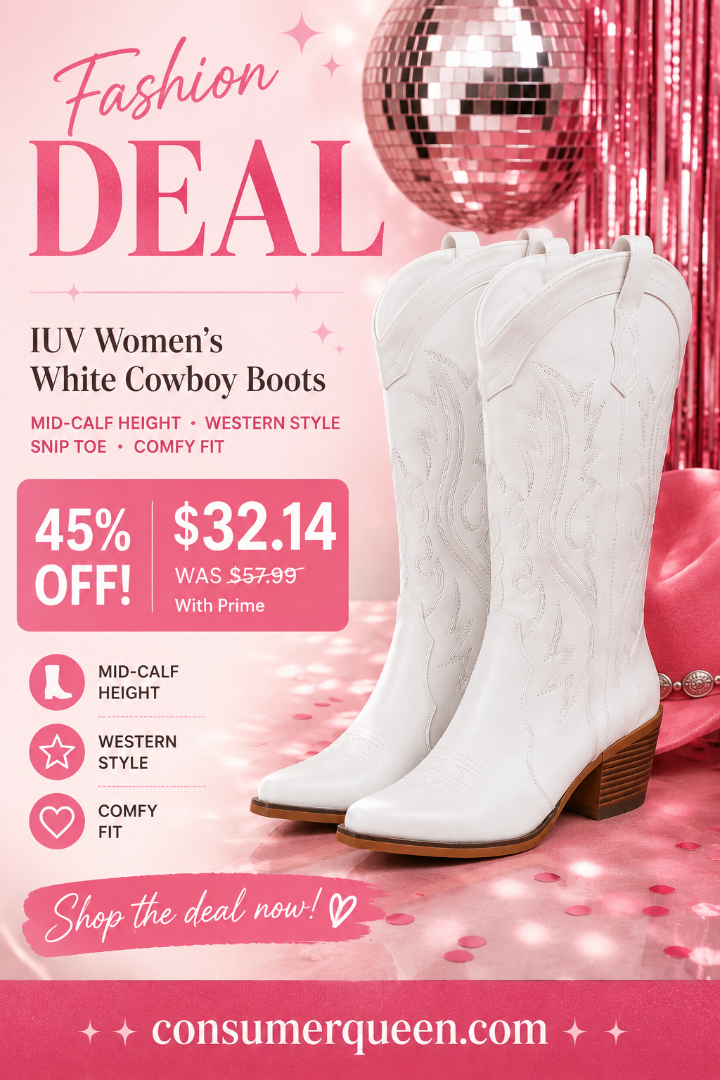 White Cowboy Boots