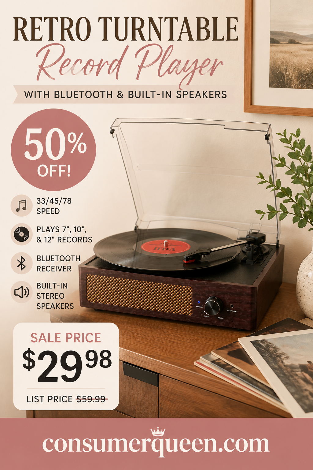 Amazon Record Player Deal