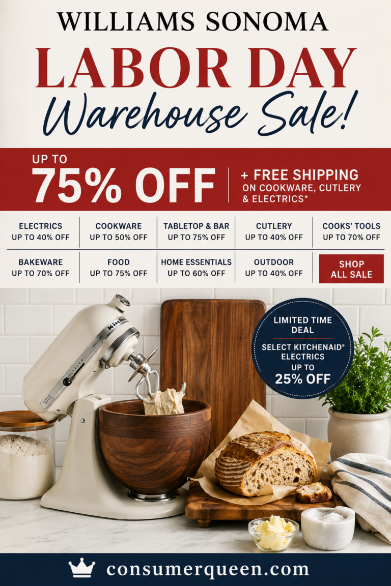 Williams Sonoma Labor Day