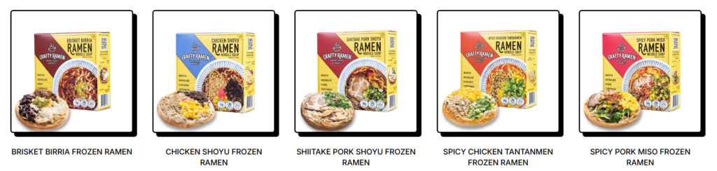 Crafty Ramen Five Flavors back-to-school meal and snack