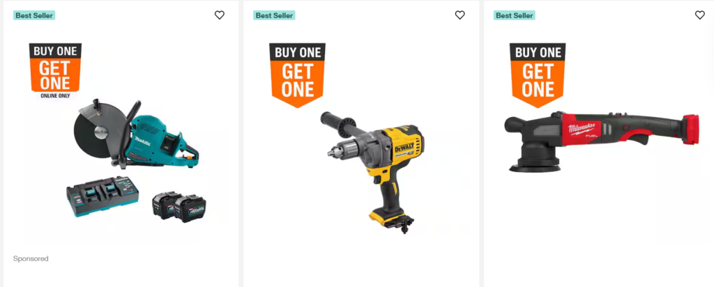 Home Depot Power Tool Sale milwakee
