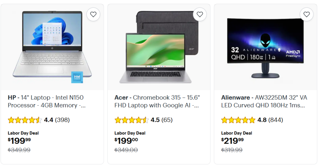 Best Buy Labor Day Sale computers