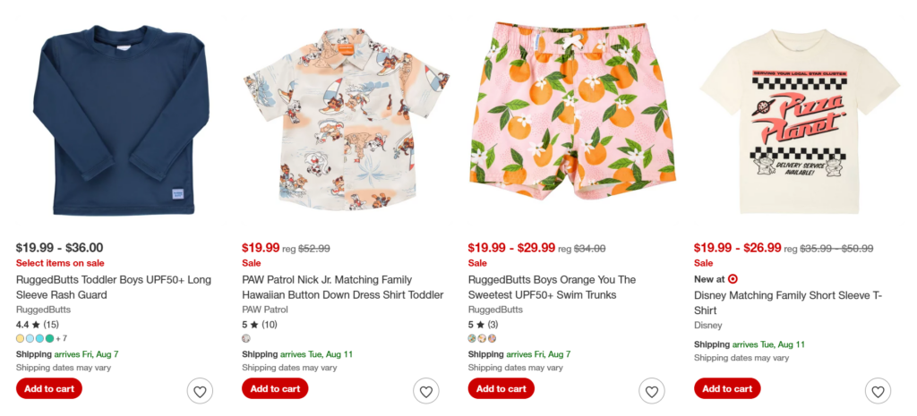 Target Kids Clothing boys