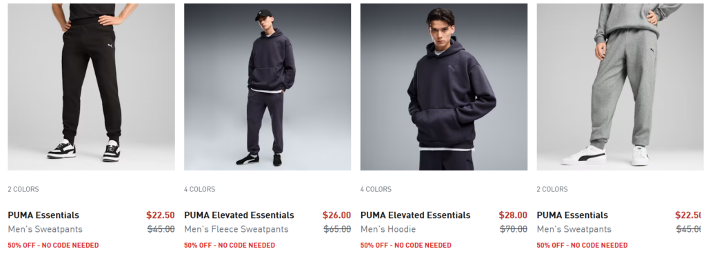 PUMA Back-to-School Sale clothing