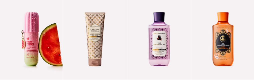 Bath & Body Works Candles skin and hair