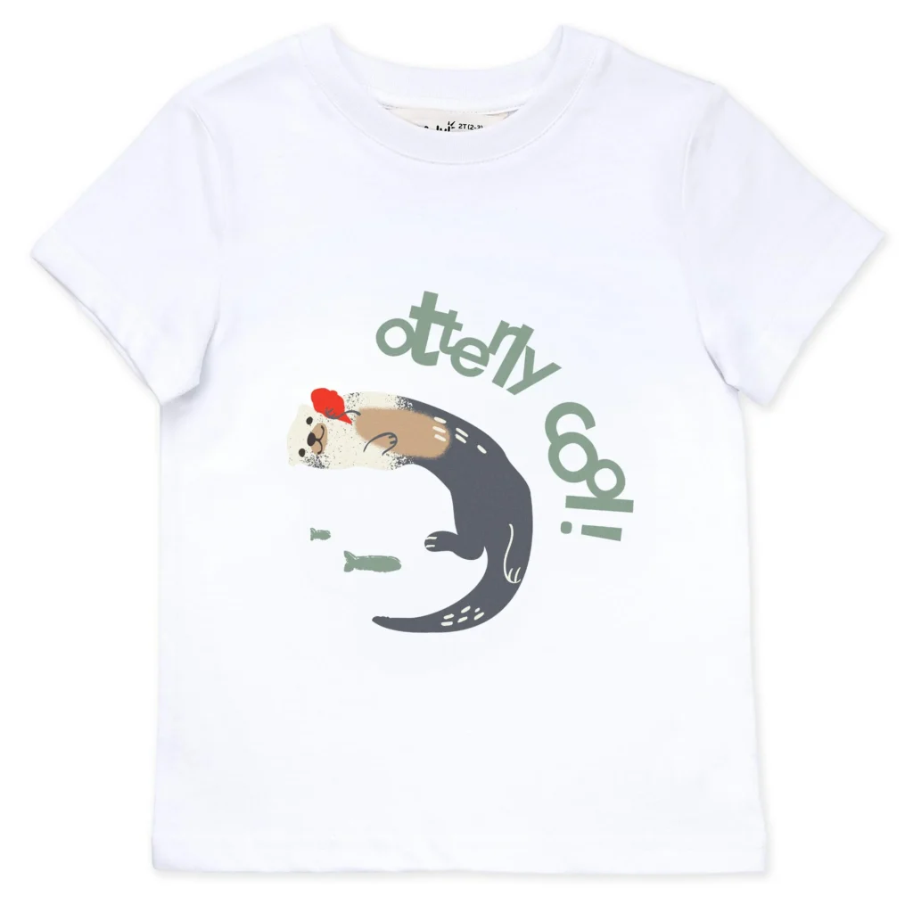 Kids Cotton Graphic T-Shirt | Otterly Cool back-to-school style guide