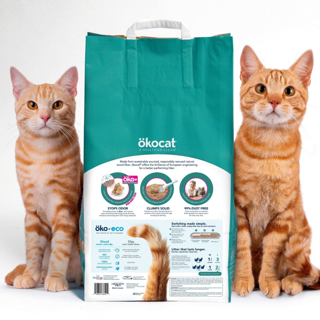 Healthy Pet Oko Multi-Cat Premium Clumping Wood Cat Litter