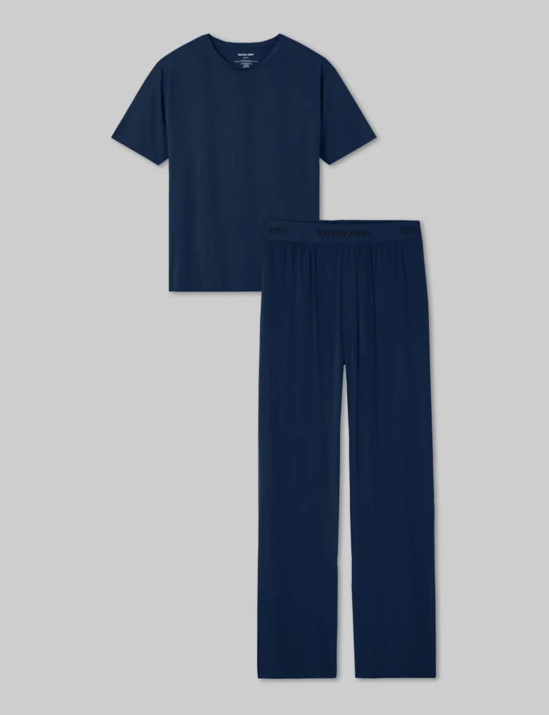 Tommy John Second Skin Luxe Rib Sleep Tee & Pant Set
