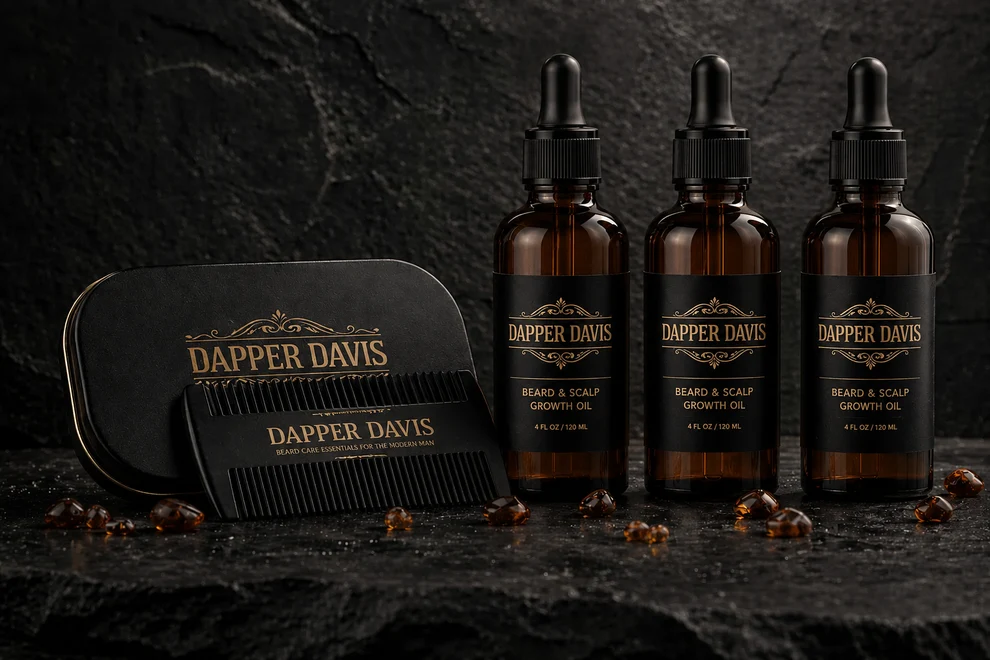 Dapper Davis Men’s Beard Care Essentials Set