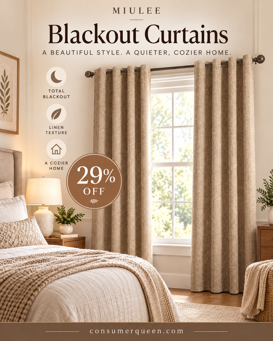 MIULEE Blackout Curtains