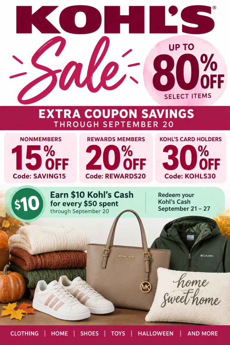 Kohl’s Sale