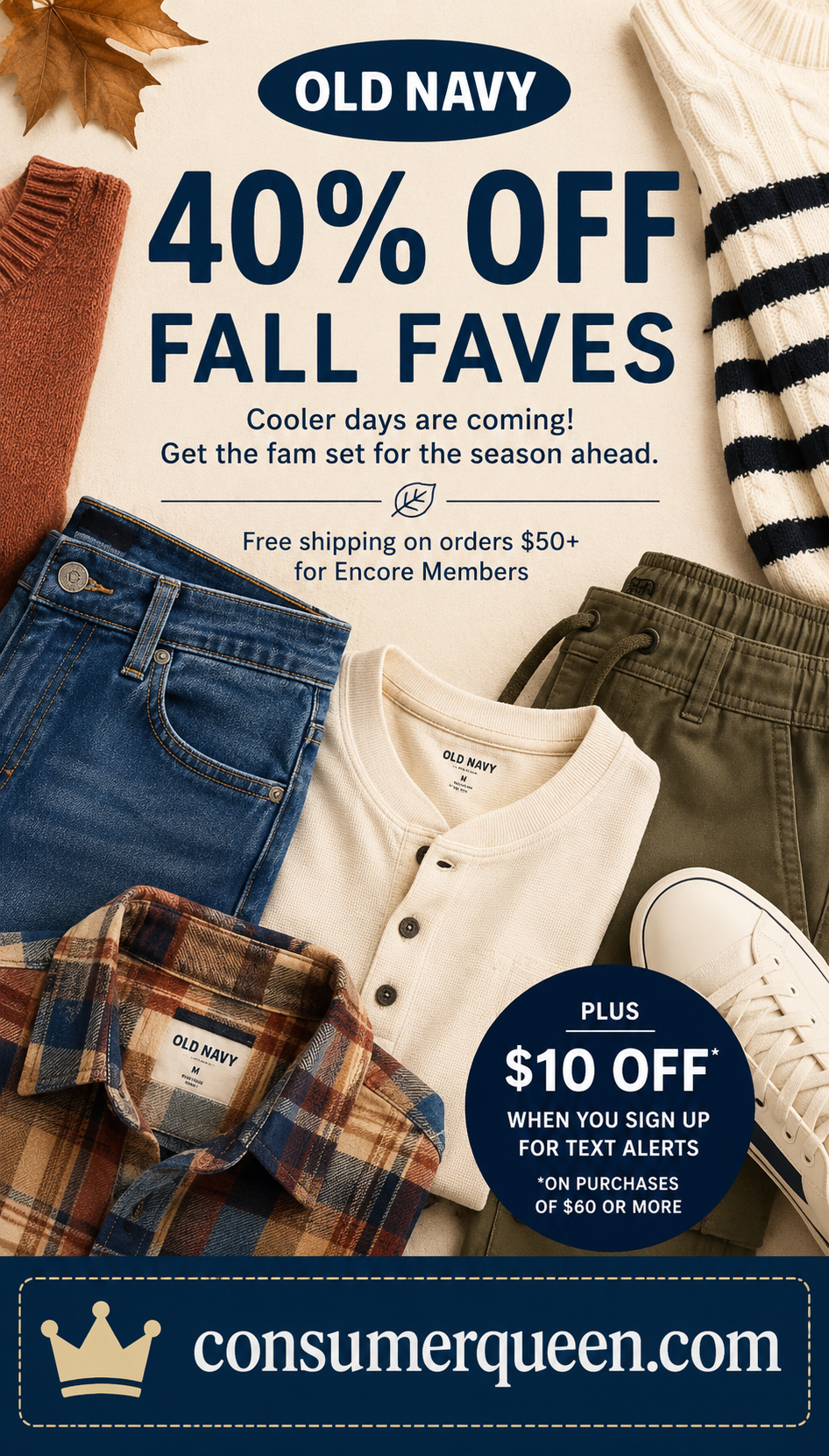 Old Navy Fall Sale