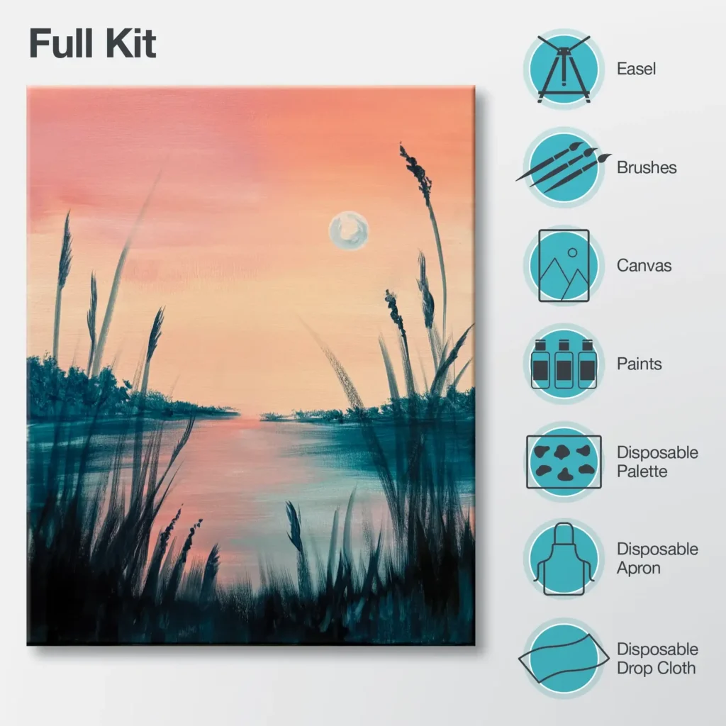 Paint a Vie Cattail Cove Painting Kit