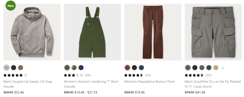Duluth Labor Day Sale items