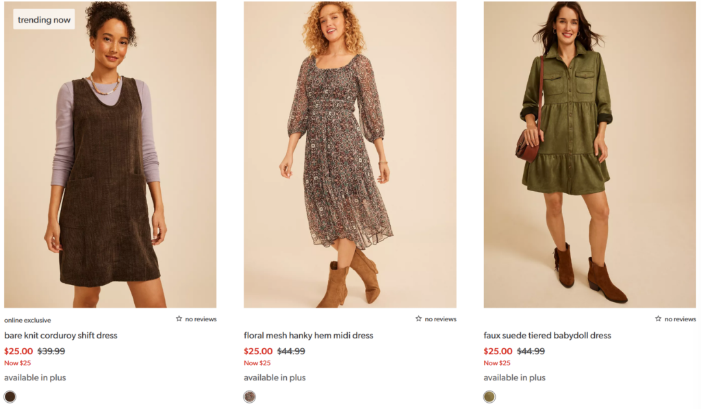 Maurices Labor Day Sale dresses