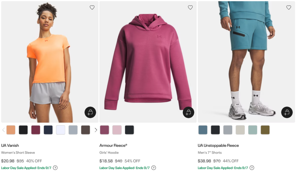 Under Armour Sale clothing