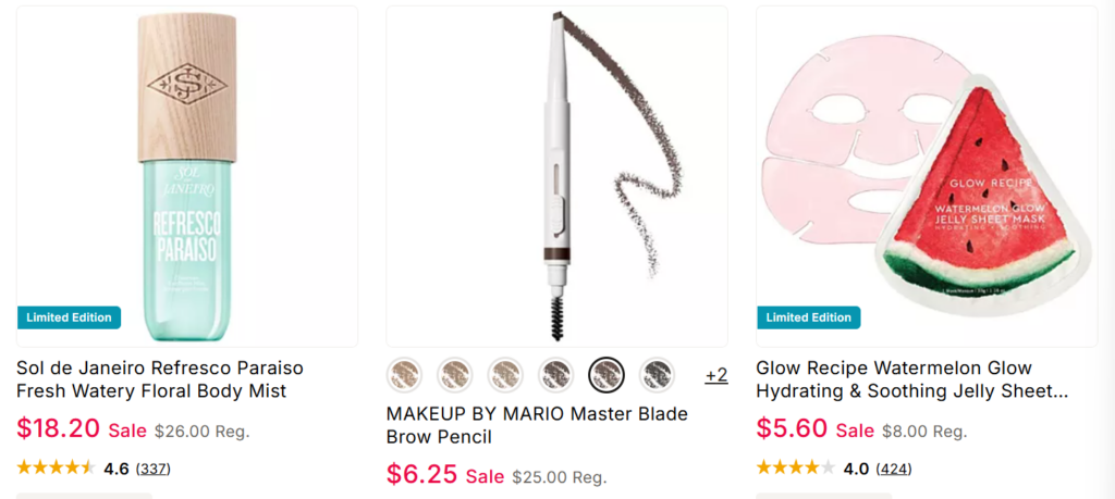 Kohl's Sephora Beauty Sale skin