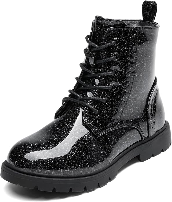 DREAM PAIRS Girls Ankle Combat Boots