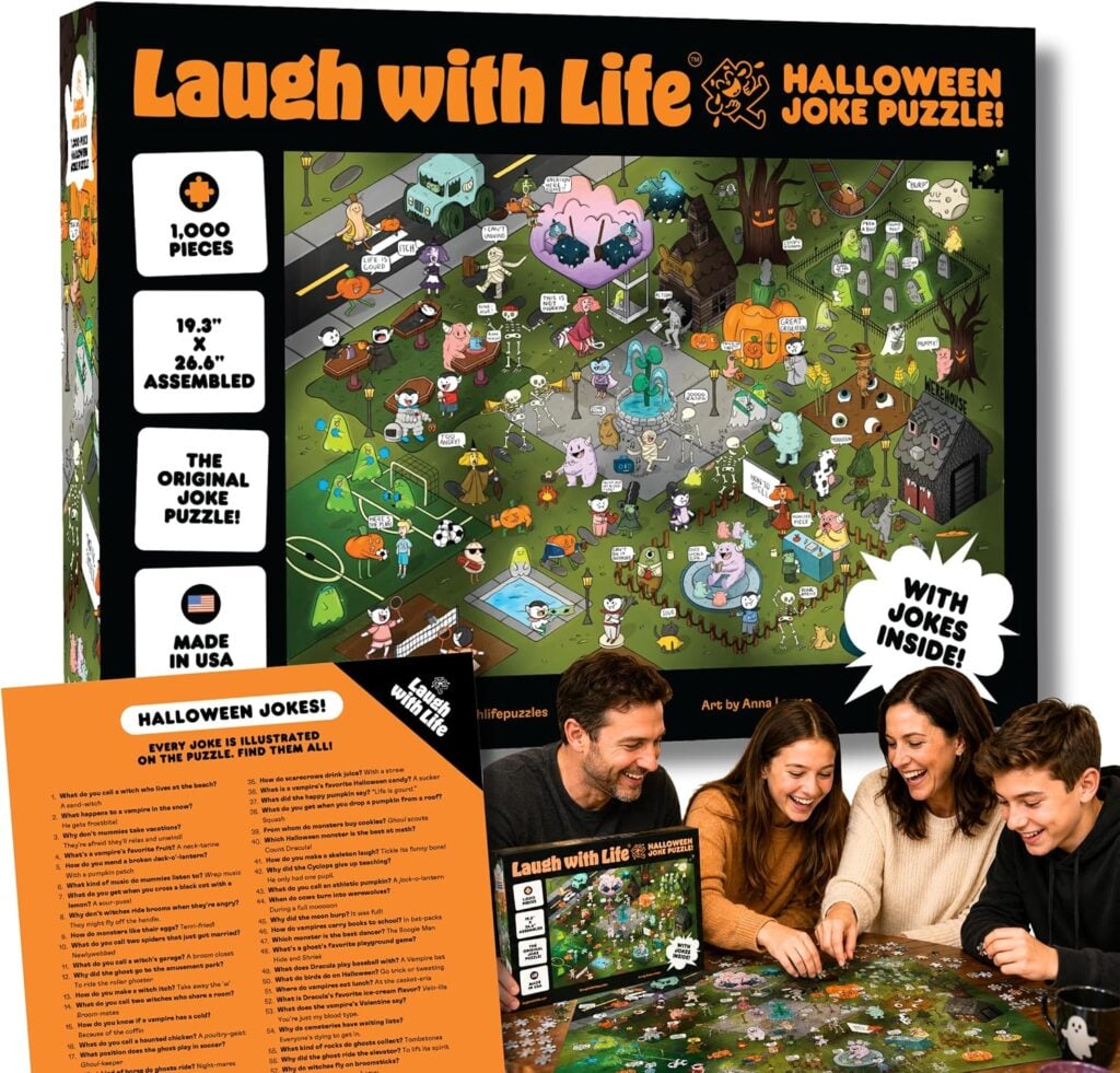 Laugh with Life Halloween Joke Puzzle for the Halloween Gift Guide