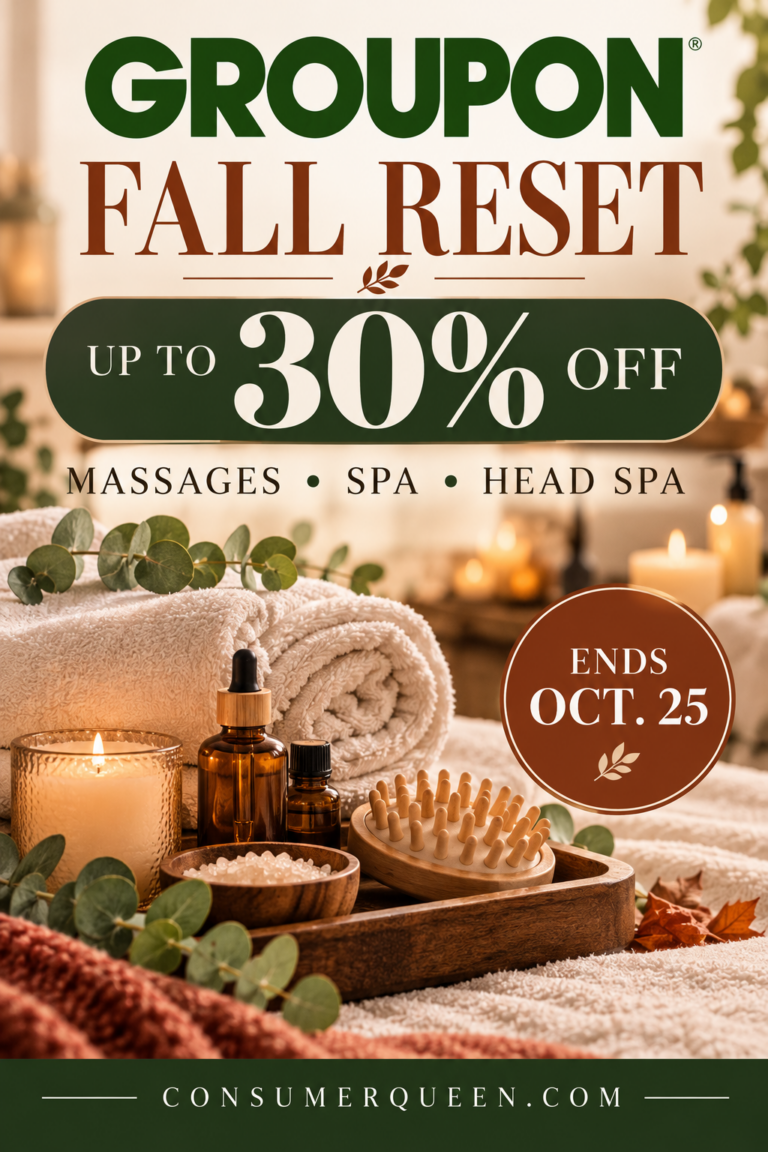 Groupon Fall Reset Sale