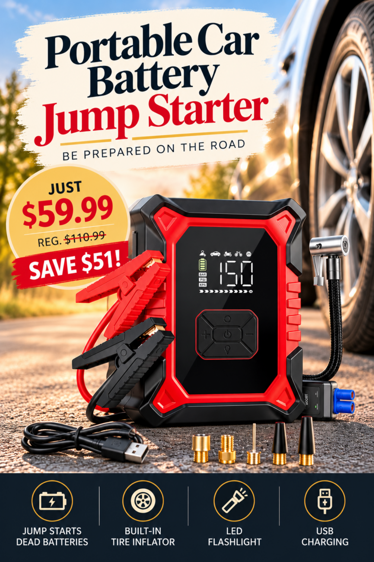 Portable Car Battery Jump Starter