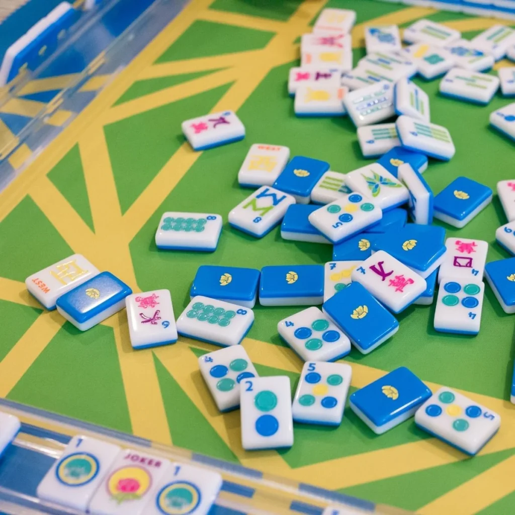 The Mahjong House Brights! Electric Blue House Tiles