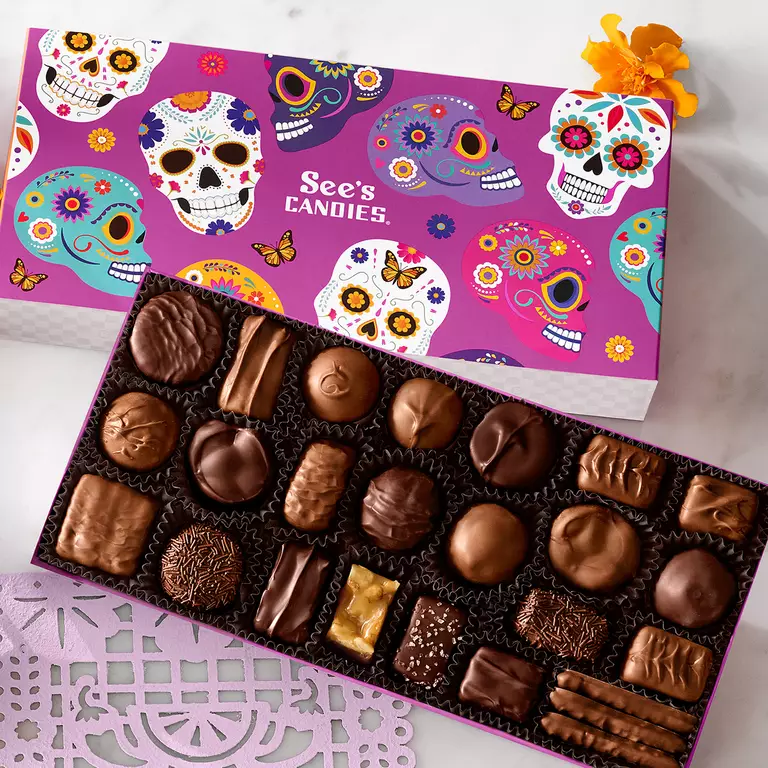 See's Candies- Día de los Muertos Assorted Chocolates for the Halloween Gift Guide