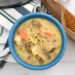 Instant Pot Cheeseburger Soup in Bowl Horizontal