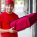 delivering pizza